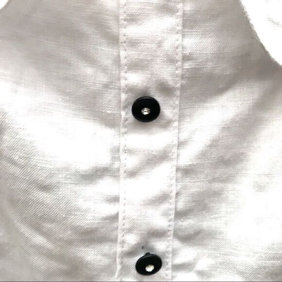 2 Friends White Irish Linen Camisole Top 🌻 - Picture 6 of 7